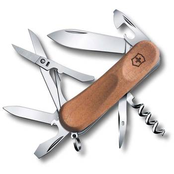 Нож Victorinox EvoWood 14 2.3901.63 (85мм 12 функций, рукоять ореховое дерево)